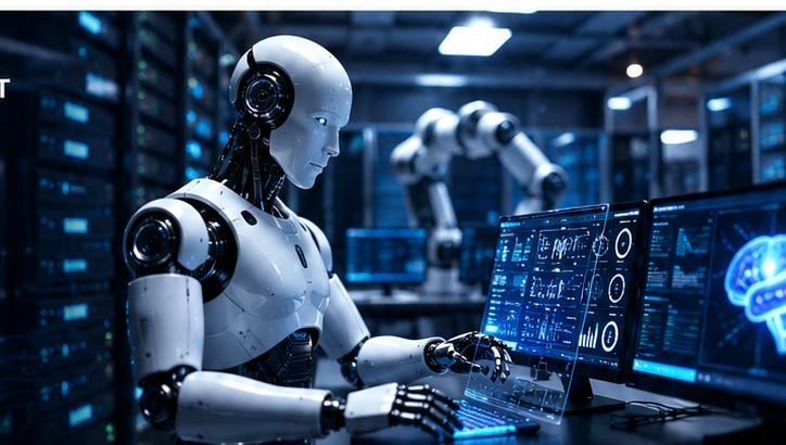AI robot and digital technology
